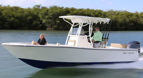 Sea Born LX24 Center Console w/ Top Boat Cover (New Product!)