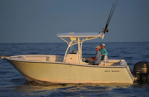 Sea Born SX239 Center Console w/ Top Boat Cover (New Product!)